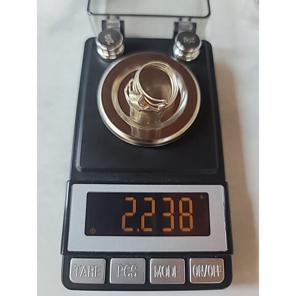 925 Sterling Silver Star Statement Ring, SIZE US 7.25 Vintage - Picture 10 of 10